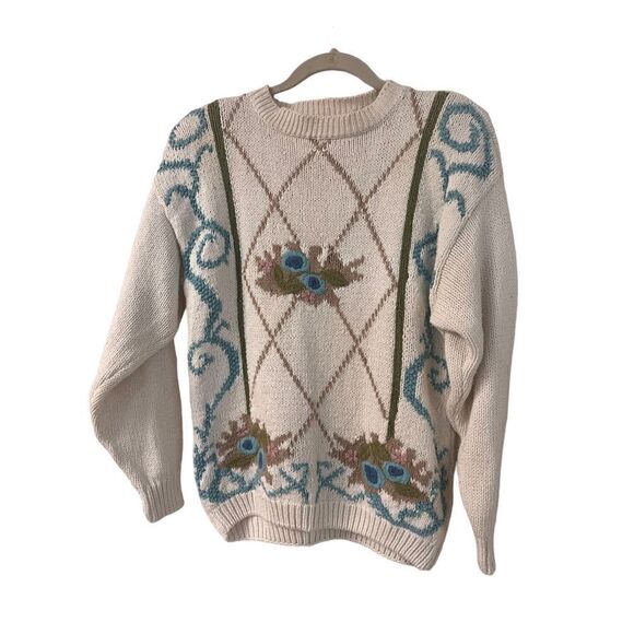 Vintage sweater by Basket of Yarn sz Medium - Picture 1 of 6